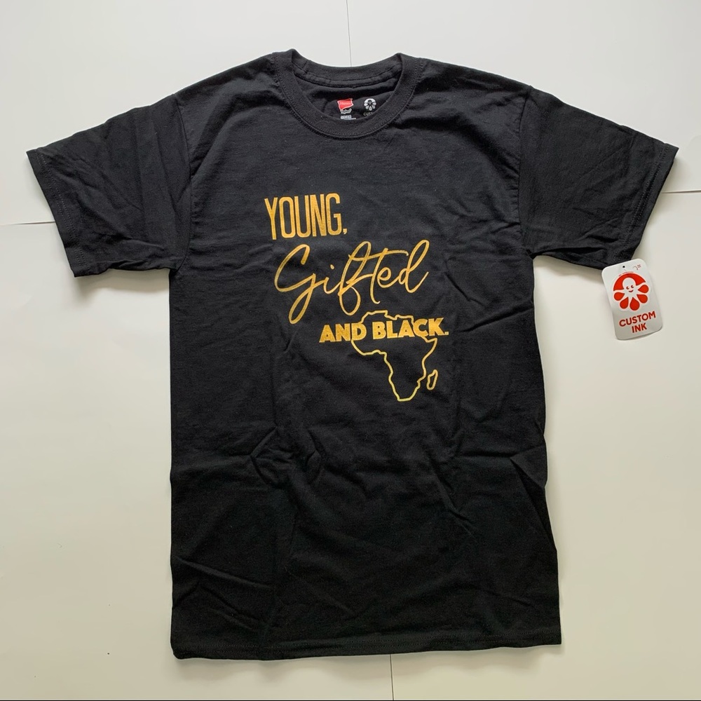 Young, Gifted, and Black Black Short Sleeve Shirt